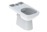 Geberit Selnova Square Stojąca miska WC do spłuczki nasadzanej, lejowa, 35x68cm, częściowo ukryte mocowania, odpływ poziomy, Rimfree