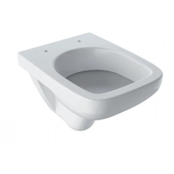 Geberit Selnova Compact Wisząca miska WC, lejowa, B36cm, H34cm, T48cm, krótka, kształt geometryczny