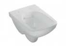 Geberit Selnova Compact  Wisząca miska WC, lejowa, 35x49cm, krótka, kształt geometryczny, Rimfree