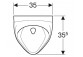 Geberit Felix Pisuar, B35cm, H56cm, T35.5cm, dopływ z tyłu, odpływ do tyłu
