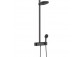 Komplet prysznicowy Hansgrohe Showerpipe Raindance Select S 240 1jet P, bateria termostatyczna, czarny mat