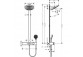 Komplet prysznicowy Hansgrohe Showerpipe Raindance Select S 240 1jet P, bateria termostatyczna, czarny mat