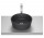 Umywalka nablatowa Roca Optica round CR 35 cm czarny mat