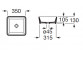 OPTICA Umywalka nablatowa SQUARE CQ 35x35 cm BIAŁY POŁYSK