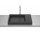 HORIZON Umywalka blatowa SKYLINE 60x38 cm CZARNY MAT