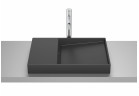 HORIZON Umywalka nablatowa DASH 60x38 cm CZARNY MAT