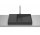 HORIZON Umywalka nablatowa DASH 60x38 cm CZARNY MAT