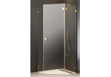 Drzwi do kabiny pięciokątnej Radaway Essenza Pro Gold PTJ 80 cm, prawe, profil złoty szczotkowany