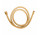 OMNIRES wąż kuchenno-wannowy, 180 cm - złoty