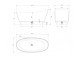 Wanna wolnostojąca OMNIRES NEO M+, 158x72 cm, z syfonem - biały połysk