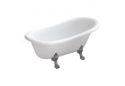 Wanna wolnostojąca OMNIRES ATENA COMFORT M+, 157 x77 cm - biały połysk