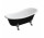 Wanna wolnostojąca OMNIRES ATENA COMFORT M+, 168x76cm - biały / czarny połysk