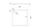  akrylowy brodzik prysznicowy kwadratowy OMNIRES MERTON, 90x90cm - biały połysk 
