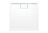 BROOKLYN akrylowy brodzik prysznicowy prostokątny, 90x90cm - biały połysk