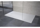 Brodzik prostokątny Novellini Novosolid 140x80 cm, konglomeratowy - biały