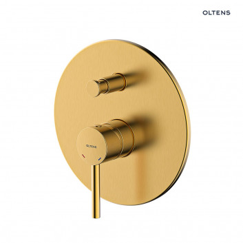 Oltens Molle bateria wanno-prysznicowa podtynkowa - złoto szczotkowane