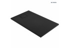 Oltens Bergytan brodzik prostokątny 120x70 cm RockSurface - czarny