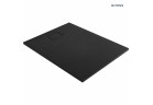 Oltens Bergytan brodzik prostokątny 120x90 cm RockSurface - czarny