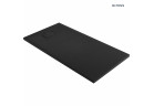 Oltens Bergytan brodzik prostokątny 140x70 cm RockSurface - czarny