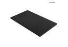 Oltens Bergytan brodzik prostokątny 140x80 cm RockSurface - czarny