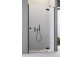 Drzwi prysznicowe do wnęki Radaway Premium Plus DWJ 160, uniwersalne, 1575-1615mm, szkło fabric, profil chrom