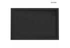 Oltens Superior brodzik akrylowy 140x80 cm prostokątny - czarny mat
