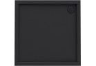Oltens Superior brodzik akrylowy 80x80 cm kwadratowy - czarny mat 