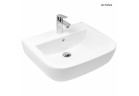 Oltens Vernal umywalka 56x45 cm wisząca z powłoką SmartClean - biała 