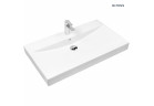 Oltens Hofsa umywalka 80x46 cm nablatowa z powłoką SmartClean - biała