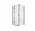 Kabina prysznicowa prostokątna Besco Pixa Black, 90x90x195 cm, lewa, szkło przejrzyste, profil czarny mat