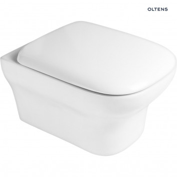 Oltens Gulfoss miska WC wisząca PureRim z powłoką SmartClean - biała