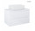 Oltens Vernal szafka 80 cm podumywalkowa wisząca biały połysk z blatem