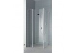 Drzwi prysznicowe Kermi Raya 75 cm, wahadłowe 1-skrzydłowe z polem stałym, wersja lewa- sanitbuy.pl