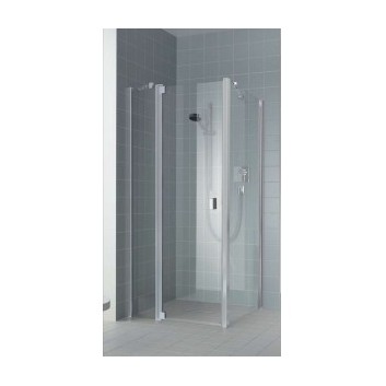 Drzwi prysznicowe Kermi Raya 80 cm, wahadłowe 1-skrzydłowe z polem stałym, wersja lewa- sanitbuy.pl