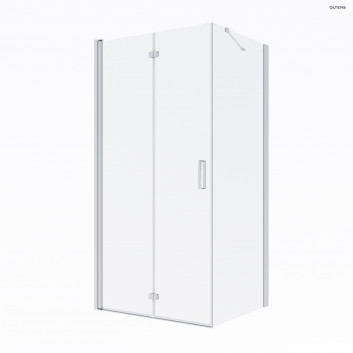 Oltens Trana kabina prysznicowa 90x80 cm prostokątna drzwi ze ścianką