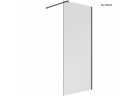 Oltens Bo ścianka prysznicowa Walk-In 100 cm profil czarny mat 