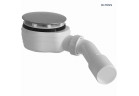 Oltens Pite Turbo syfon brodzikowy odpływ 90 mm plastikowy - chrom