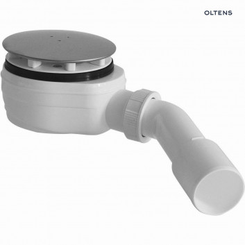 Oltens Pite Turbo syfon brodzikowy odpływ 90 mm plastikowy - chrom