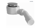 Oltens Pite Turbo syfon brodzikowy odpływ 50 mm plastikowy - chrom