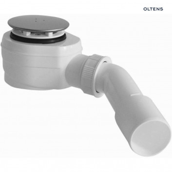 Oltens Pite Turbo syfon brodzikowy odpływ 50 mm plastikowy - chrom