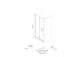 Oltens Hallan drzwi prysznicowe 80 cm wnękowe szkło przezroczyste - czarny mat 