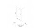 Oltens Hallan drzwi prysznicowe 90 cm wnękowe szkło przezroczyste - czarny mat