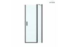 Oltens Verdal drzwi prysznicowe 100 cm wnękowe szkło przezroczyste - czarny mat