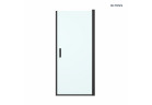 Oltens Rinnan drzwi prysznicowe 90 cm wnękowe szkło przezroczyste - czarny mat 