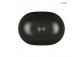 Oltens Hamnes Thin umywalka nablatowa owalna 49,5 x 35,5 cm czarny mat  z powłoką Oltens SmartClean