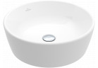 Umywalka stojąca na blacie - Villeroy & Boch/Architectura, 450 x 450 x 155 mm, Weiss Alpin CeramicPlus, z przelewem