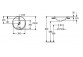 Architectura Umywalka wpuszczana w blat, 450 x 450 x 170 mm, Weiss Alpin, z przelewem, Nieszlifowany