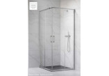 Część prawa kabiny Radaway Premium Pro KDD, 800x2000mm, szkło przejrzyste, profil czarny