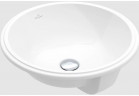 Umywalka podblatowa - Villeroy & Boch/Architectura, 400 x 400 x 175 mm, Weiss Alpin, z przelewem