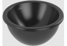 Umywalka podblatowa - Villeroy & Boch/Loop & Friends, 330 x 330 x 190 mm, Pure Black CeramicPlus, bez przelewu